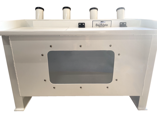 Tackle Tank with Window & Live Bait Tank Permanent Mount - TTW700PM