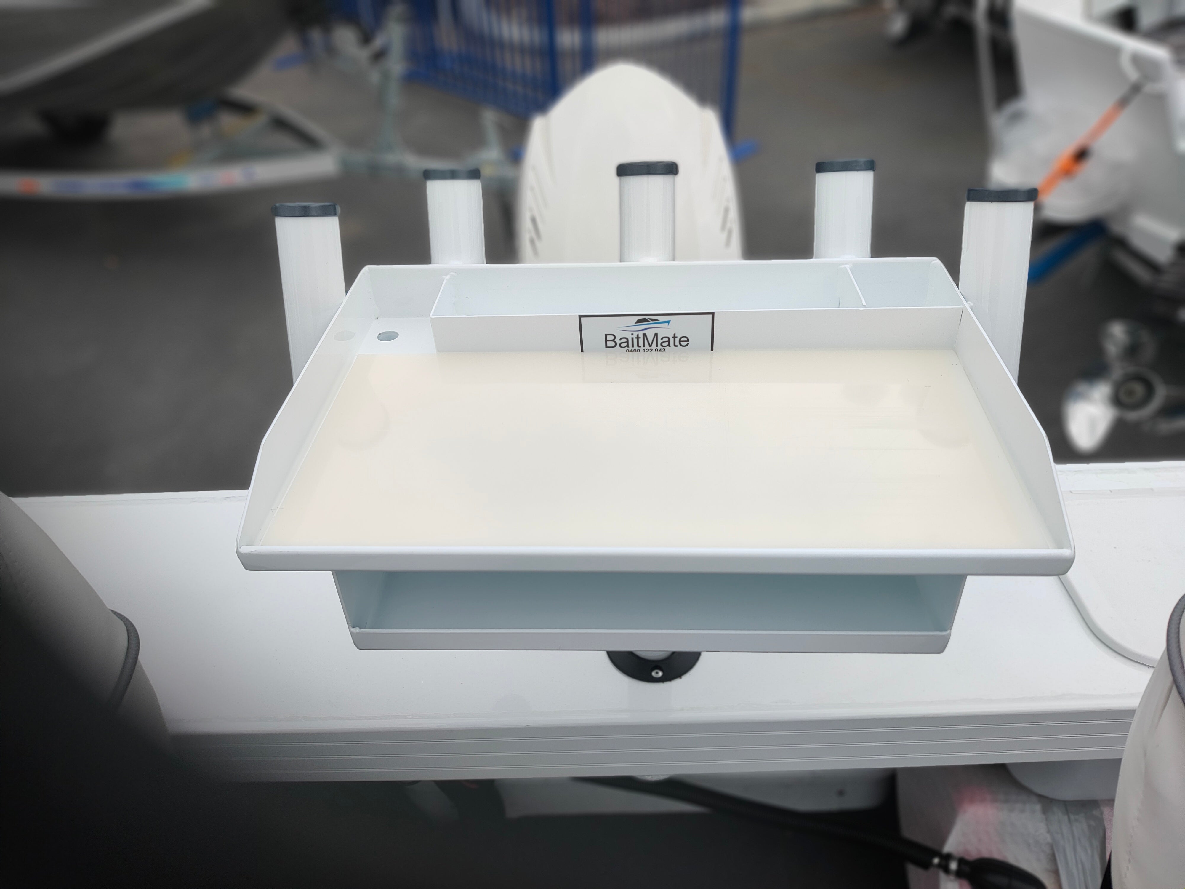 Tackle Shelf Bait Board Ski Pole Mount TS500SK Baitmate Bait Boards